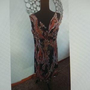 MSK Paisley Design Sun Dress / Size 14